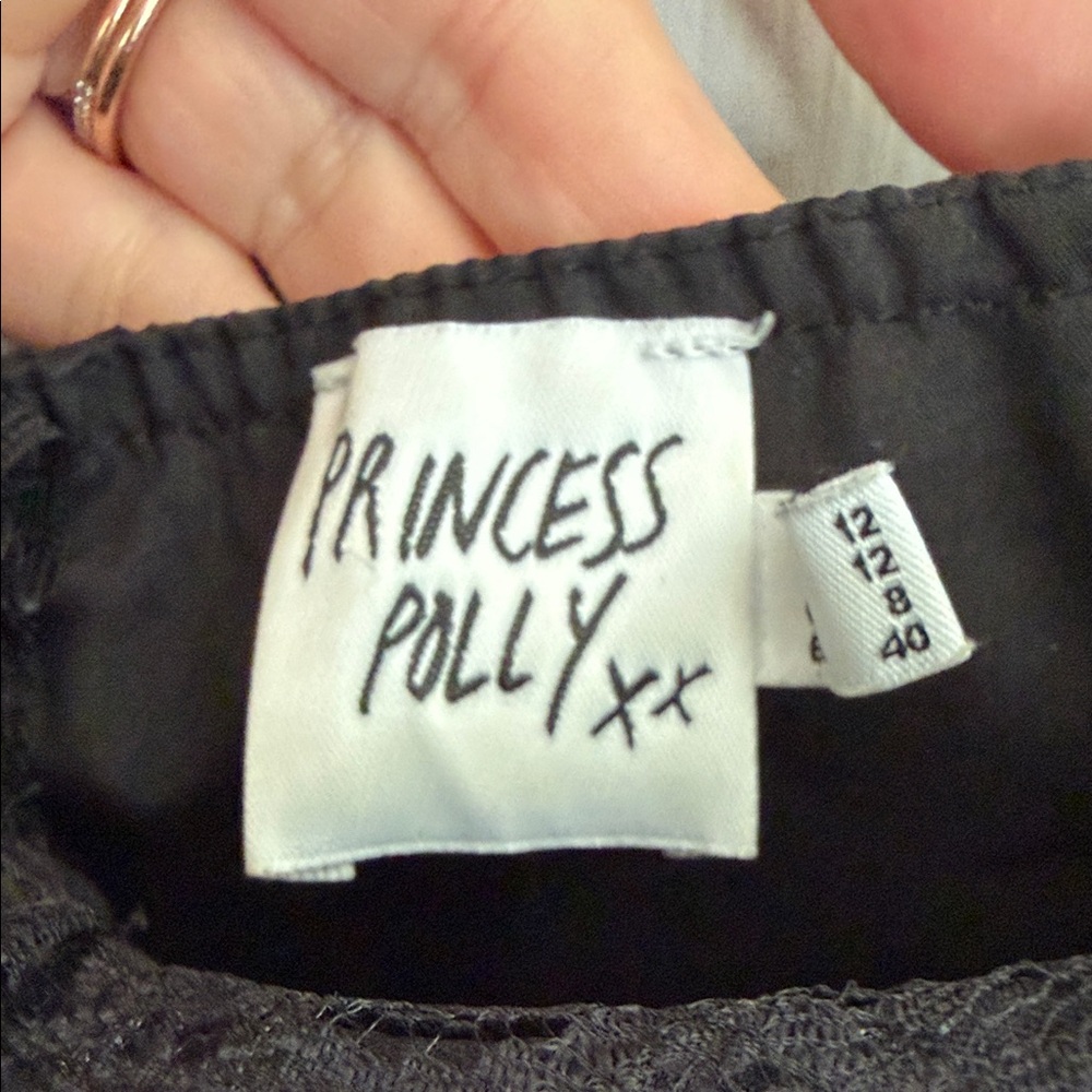 Princess Polly Elegant Black Lace Mini Dress - Picture 5 of 9